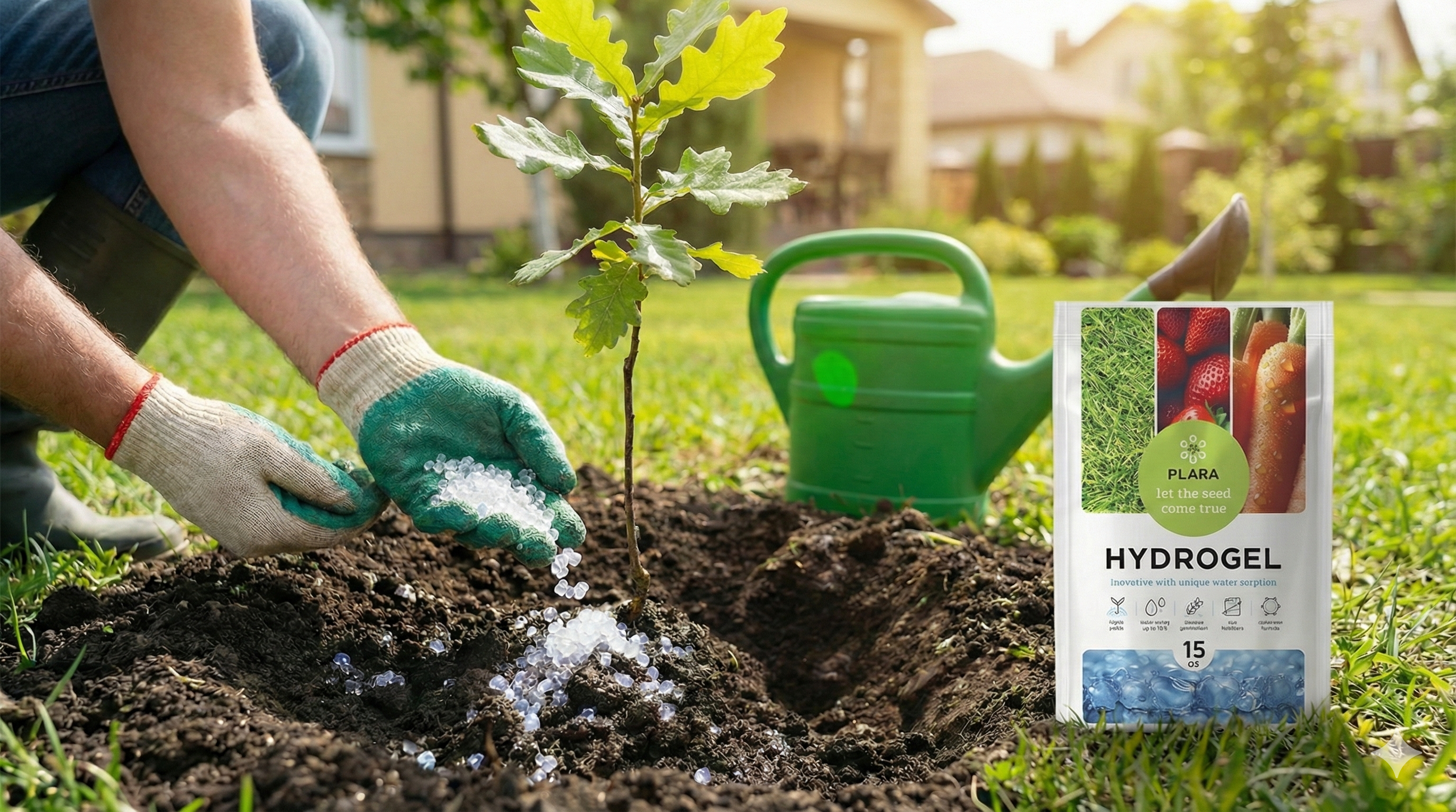 Tree Planting Hydrogel | Save Water & Prevent Shock